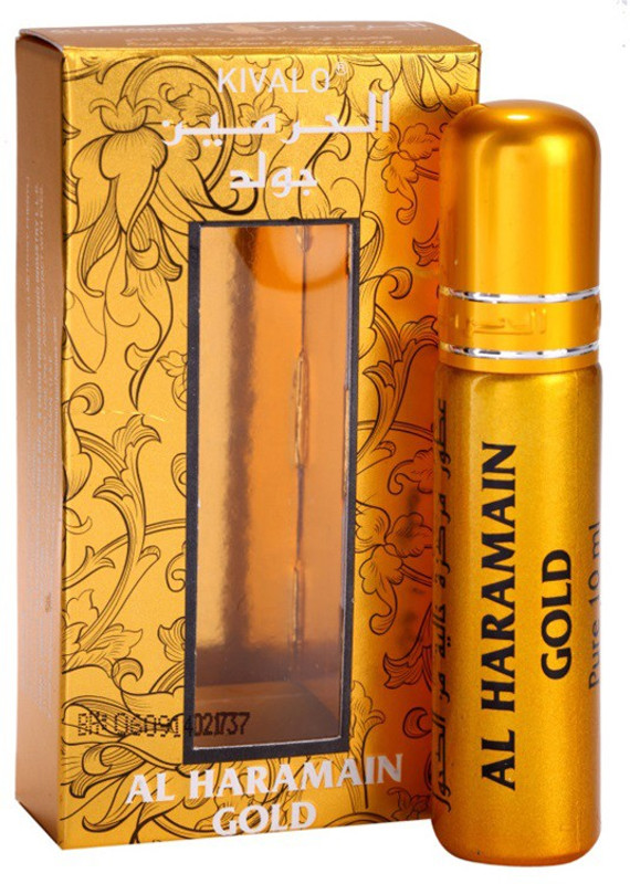 Kivalo Haramain Pure Original Gold Fragrance Roll On Attar For Women - 10 ml Floral Attar(Amber)