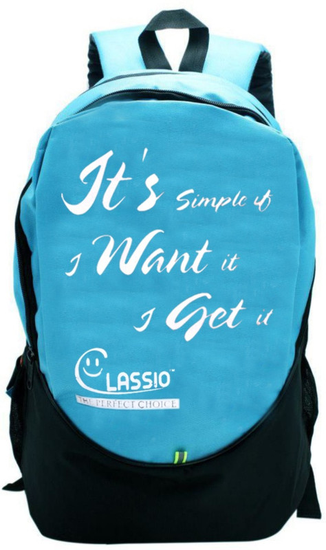 classio school bags (model_c_c_it1) Waterproof Backpack(Blue, 25 L)