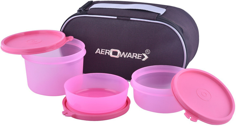 aeroware happy meal-3 3 Containers Lunch Box(930 ml)