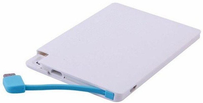 pomifi 2600 Power Bank (credit card, portable battery charger)(white, Lithium Polymer)