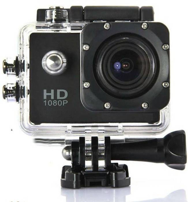 hovac SHV-1200 Full HD 1080P Sports DV Action Waterproof Camera Sports and Action Camera(Black, 14 MP)