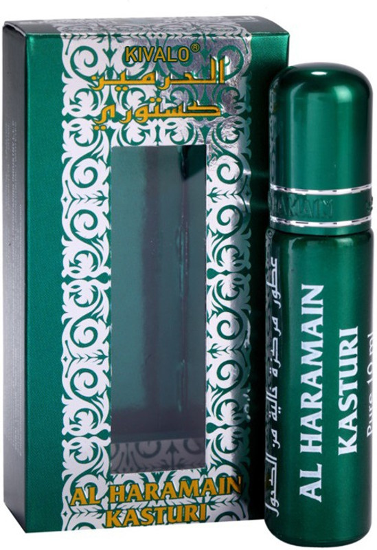 Kivalo Ⓡ Haramain Pure Original Kasturi Fragrance Roll On Attar For Women - 10 ml Floral Attar(Amber)