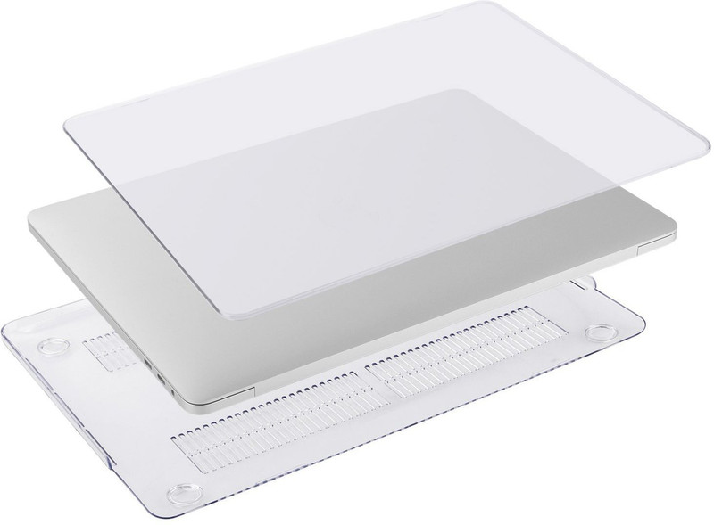 Saco Front & Back Case for Apple Mac Book Laptops(White, Hard Case, Plastic)