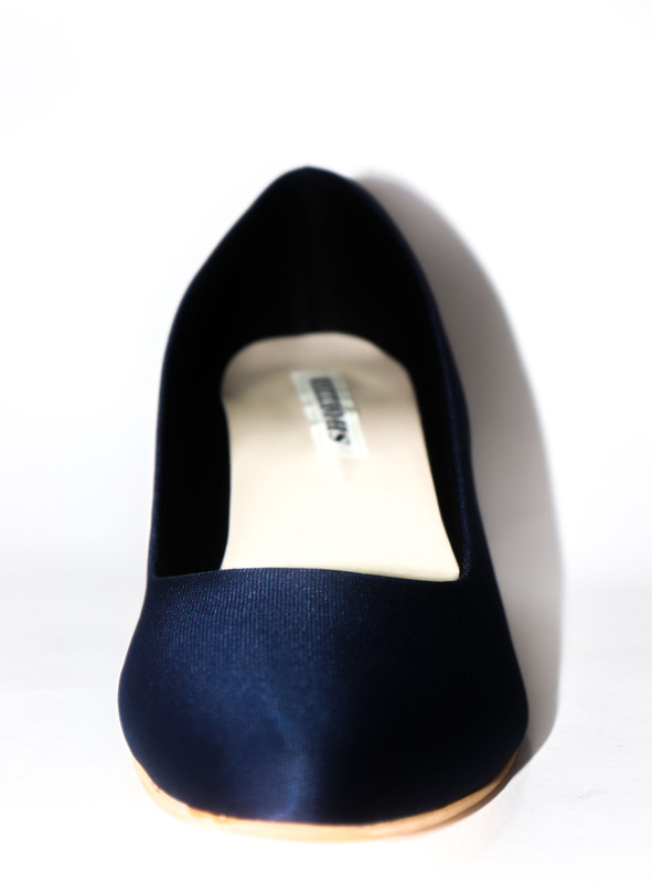 shoezzer Women's Velvet Court Shoes Party Wear For Women(Blue)