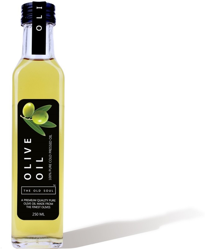 THE OLD SOUL | 100% Pure Cold Pressed Olive Oil | 250 ml | Glass Bottle Olive Oil Glass Bottle(250 ml)