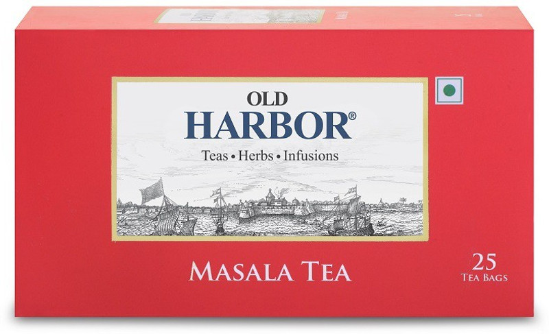 old harbor tea Masala Tea 25 Tea Bags Spices Masala Tea Bags Box(50 g)
