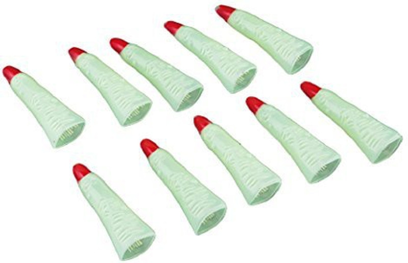 potato 001 10Pcs Halloween Glow In The Dark Fluorescent Witch Zombie Fake Finger Nails Set