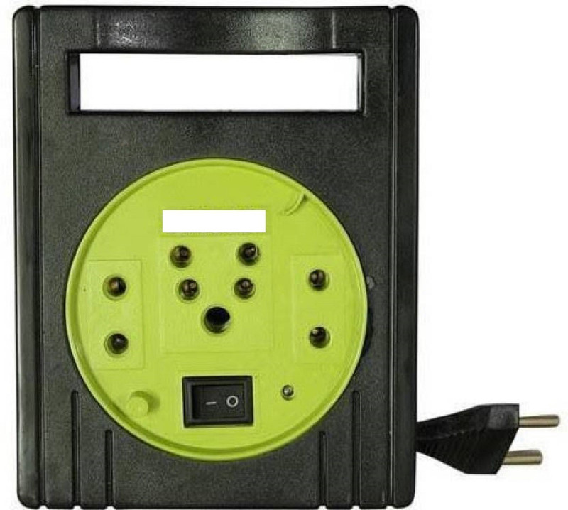 nootan Nootan Eco 3 Pin Extension Cord 3 Socket Surge Protector (Black, Yellow) 3 Socket Surge Protector(Black, Yellow)