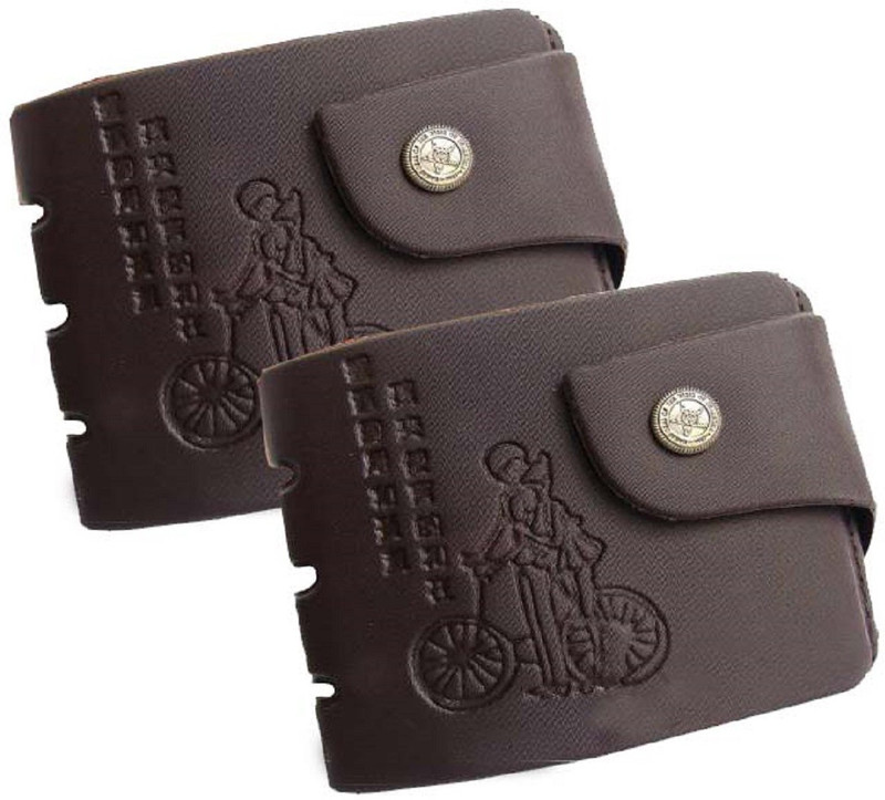 Mundkar Men Brown Fabric Wallet(5 Card Slots, Pack of 2) Mundkar Men Brown Fabric Wallet(5 Card Slots, Pack of 2)