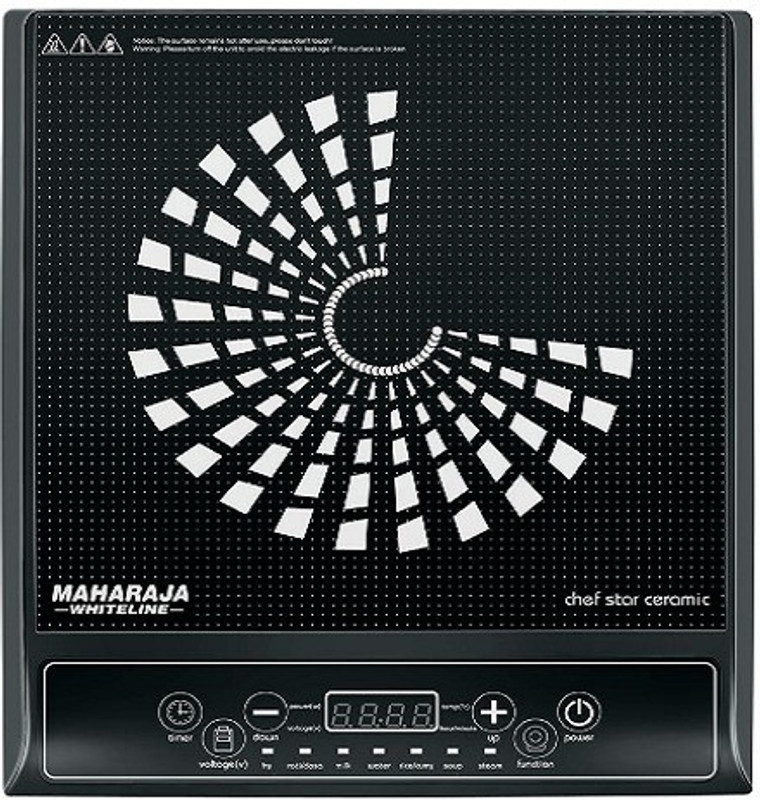 Maharaja Whiteline Chef Star Ceramic (IC-108) Induction Cooktop(Black, Touch Panel)