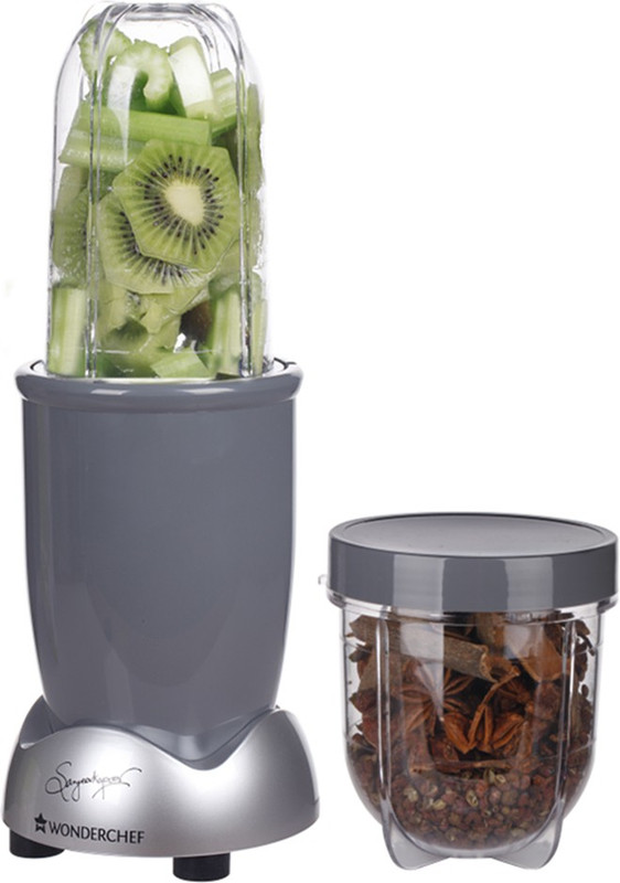 Wonderchef Nuti Blend Nutri-blend Ultima Grey 380 W Juicer Mixer Grinder(Grey, 2 Jars)