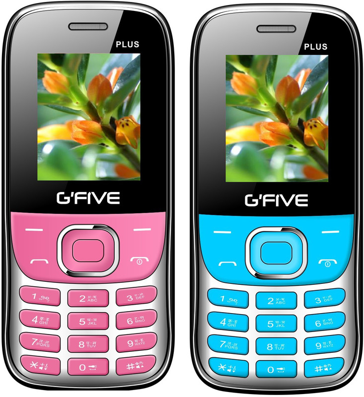 Gfive Plus Combo of Two Mobiles(Pink & Light Blue)