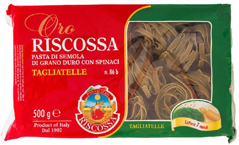 Pastificio Riscossa Tagliatelle Verdi Spinach Pasta Shell Pasta(500 g)