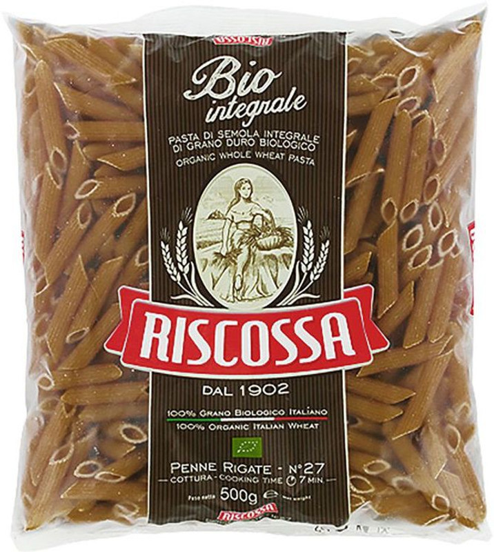 Pastificio Riscossa Organic Penne Rigate Whole Wheat Pasta Shell Pasta(500 g)