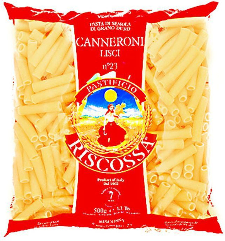 Pastificio Riscossa Canneroni Lisci Pasta Shell Pasta(500 g)