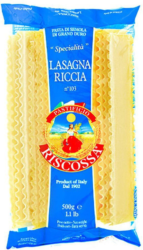 Pastificio Riscossa Lasagna Riccia Pasta Shell Pasta(500 g)