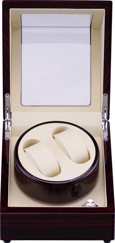 medetai Automatic Watch Mover/Watch Winder ,LT Wooden Automatic Rotation 2+0 Watch Winder Storage Case Display Box Watch Winder 2160 Watch Winder(Ebony White)