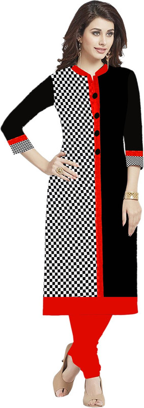 RHYTHMFABRICS Women Printed Straight Kurta(Multicolor)