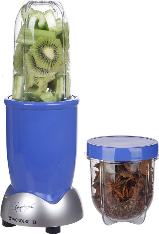Wonderchef Nuti Blend Nutri-blend Ultima Blue 380 W Juicer Mixer Grinder(Blue, 2 Jars)