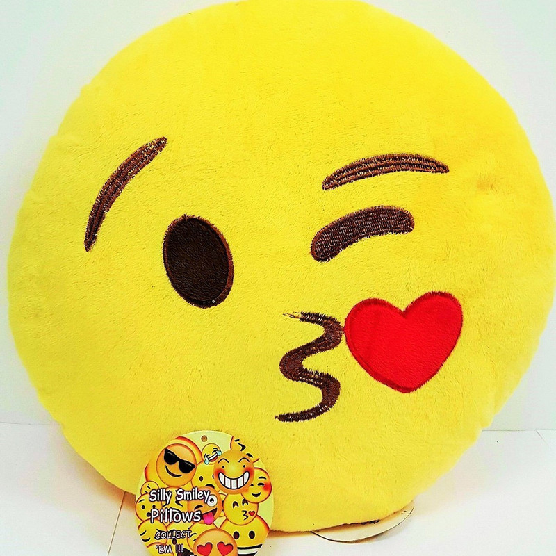 2mbdesign Polyester Pellets Smiley Bed/Sleeping Pillow(Yellow)