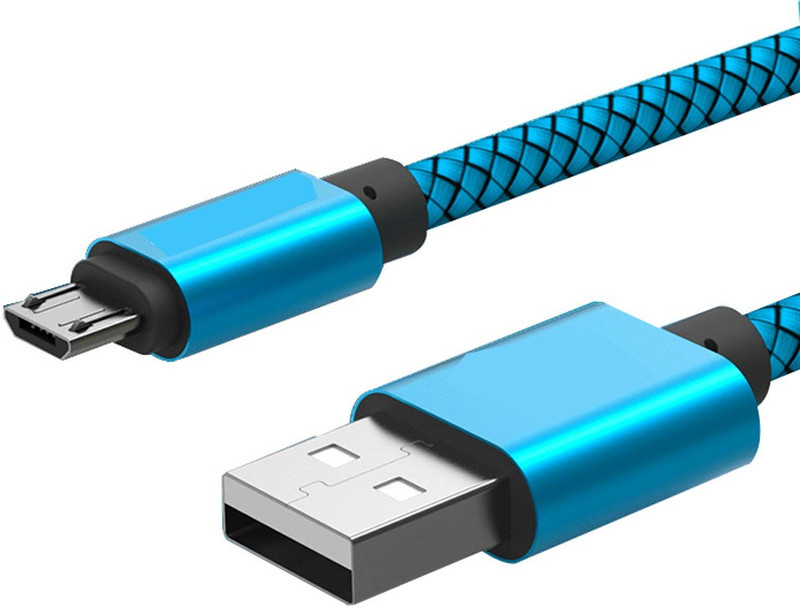 fabzy Data Cable Micro USB Cable(Compatible with All Smartphones, Tablets and MP3 player, Blue Color, Sync and Charge Cable)