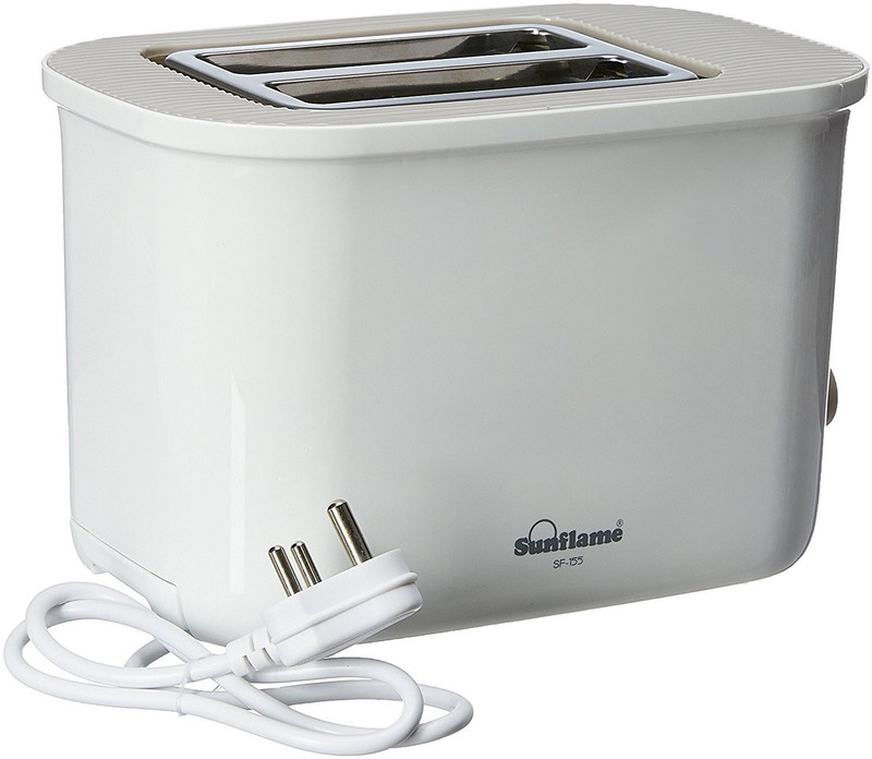 Sunflame SF-155 730 W Pop Up Toaster(White)