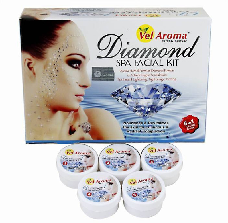 vel aroma Diamond Spa Facial Kit 310 g (Set of 5) 310 g(Set of 5)