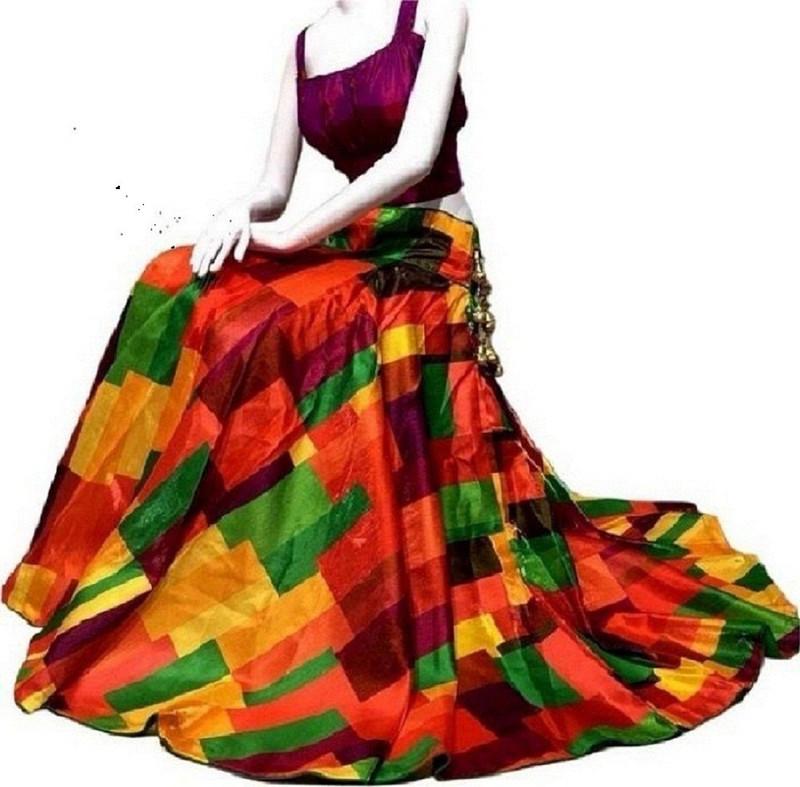 crezz n world Digital Print Semi Stitched Lehenga Choli(Multicolor)