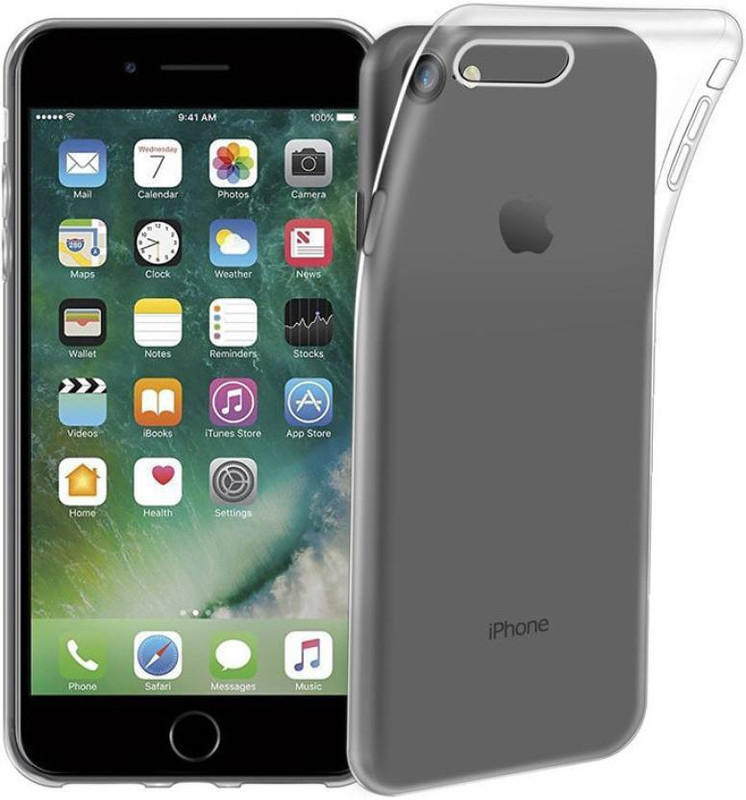aadtail Back Cover for Apple iPhone 8 Plus(Transparent, Dot View, Silicon)