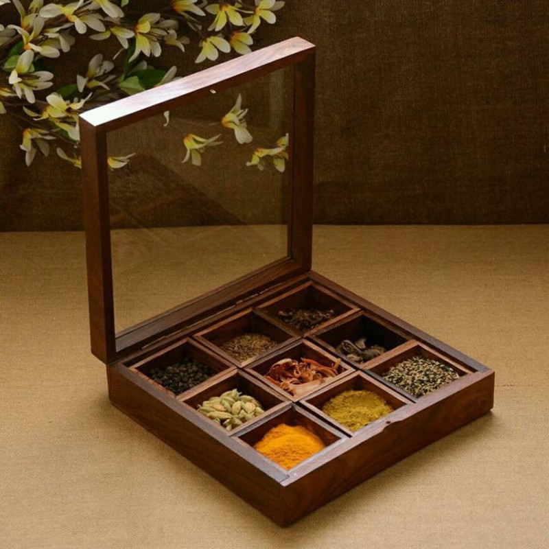 shine star wood spice box 1 Piece Spice Set(Wood)
