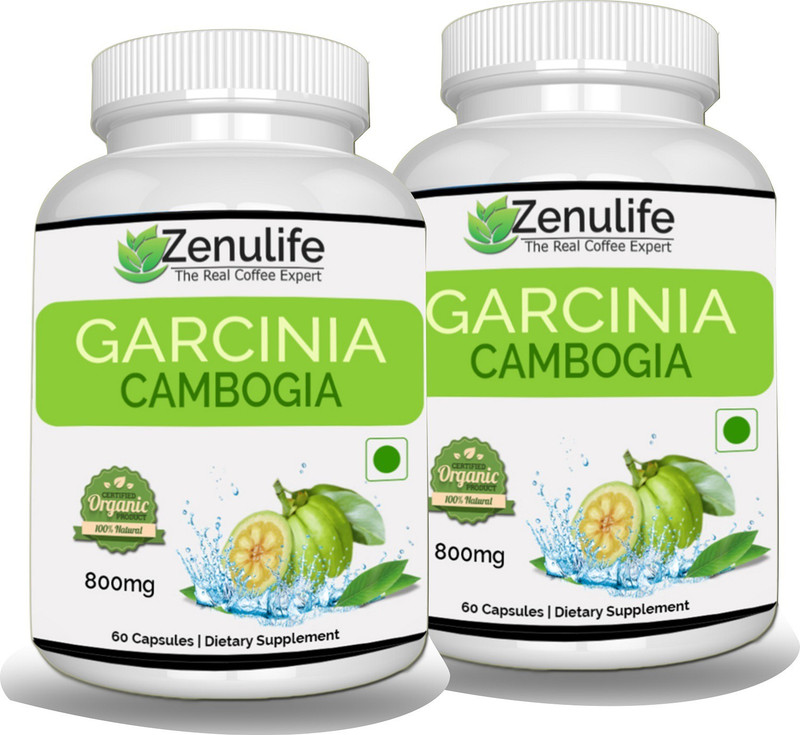 zenulife Pure Garcinia Cambogia Extract - 95% HCA Capsules - Best Weight Management Supplement (Pack of 2) (60 No)(60 No)
