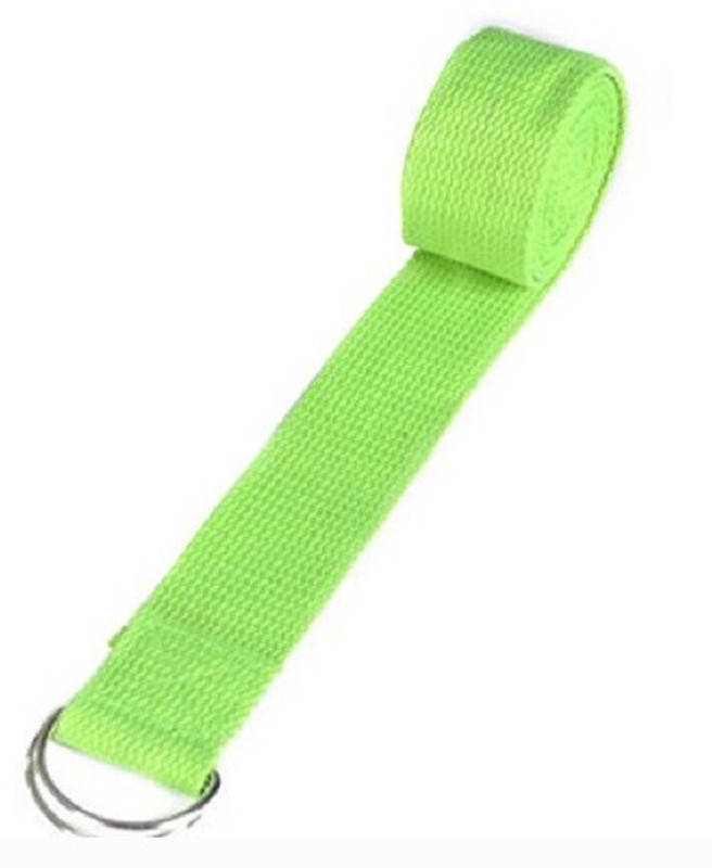 flyura Super Soft 8Ft Organic Cotton Yoga Strap(Green)