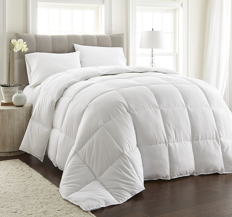 hover Solid King Duvet(Polyester, White)