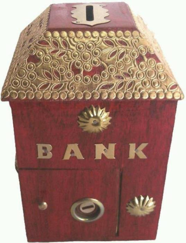 all crafts art money bankkk Coin Bank(Red)