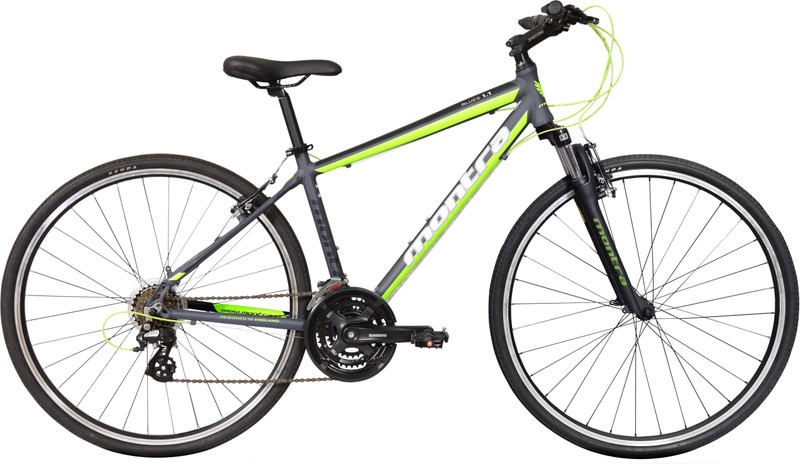 Buy Montra BLUES 1.1 700C T Hybrid Cycle City Bike 21 Gear Grey Online at desertcartINDIA