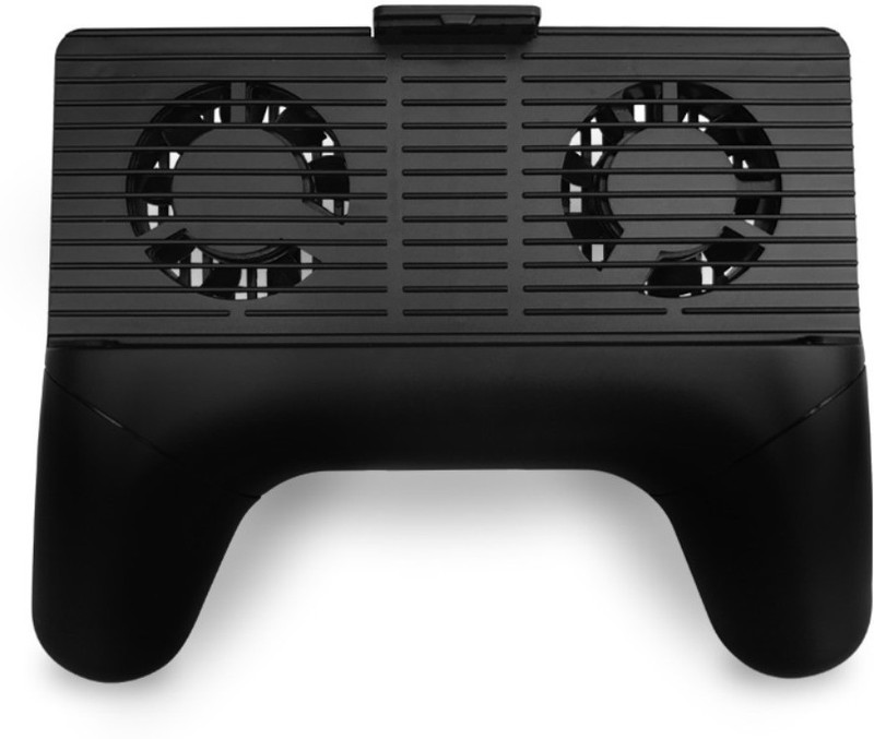 F2s Phone Radiator Game Handle Mini Cooler Cooling Phone Stand with Built-in 2000mAh Power Bank Cooler(Black)