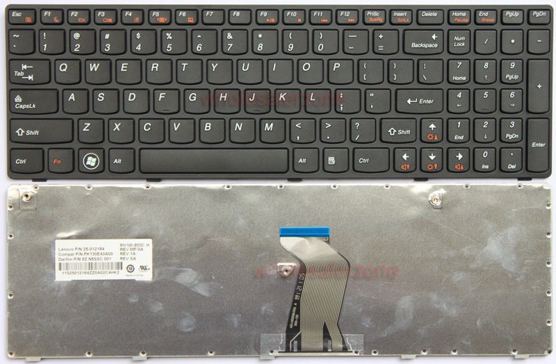 Lapstar LAPTOP KEYBOARD FOR LNVO Z560 G570 G575 G570A G570AH G570E G570G Laptop Keyboard Replacement Key