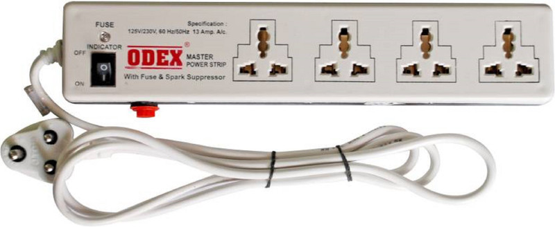 nootan Nootan 4+1 Power Strip Extension Board 4 Socket Surge Protector(White) 4 Socket Surge Protector(White)