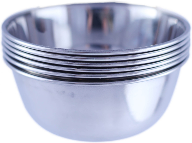 darpan DR-OD-010 Stainless Steel Vegetable Bowl(Steel, Pack of 6)