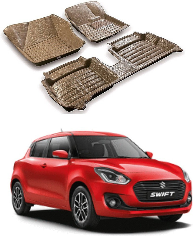 autogarh Rubber 5D Mat For  Maruti Suzuki Swift(Beige)