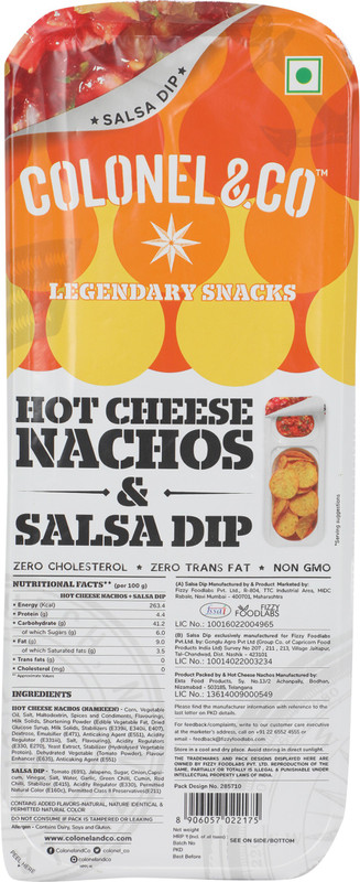 Colonel Co Legendary Snacks Salsa Dip Nachos 75 G Buy Online In Burundi At Burundi Desertcart Com Productid 147514406 This rainy season, ward off your monday blues with our exotic nachos and salsa. legendary snacks salsa dip nachos 75