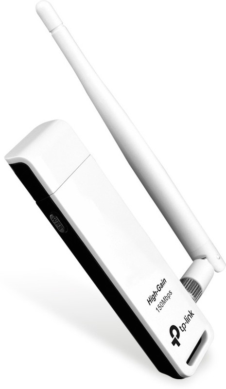 TP-Link TL-WN722N 150 Mbps High Gain Wireless USB Adapter(White)