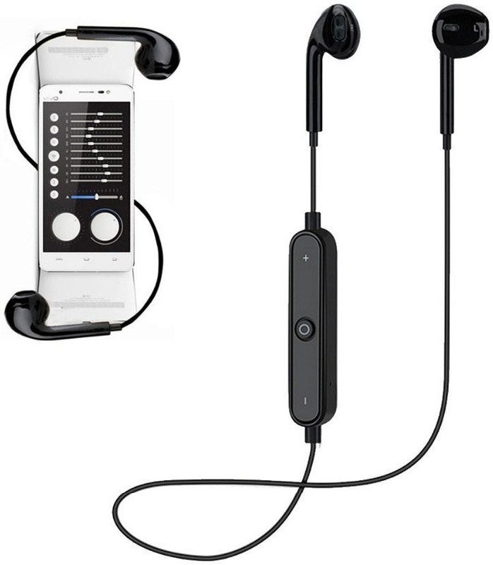 ewell Wireless Bluetooth Headset Headphones V4.1 Sports Earphone In Ear Noise Reduction Headset with Mic for All Android and iOS Mobile Bluetooth Headset with Mic (Black, In the Ear) Bluetooth Headset with Mic(Black, In the Ear)