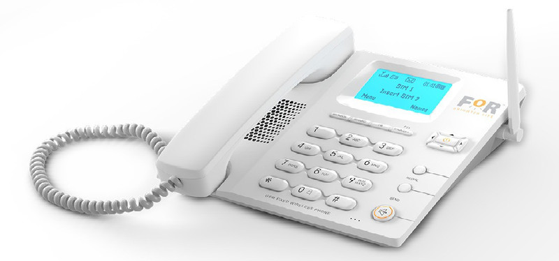 for brighter life F1+GSM FIXED WIRELESS PHONE (WHITE) Corded Landline Phone(White)