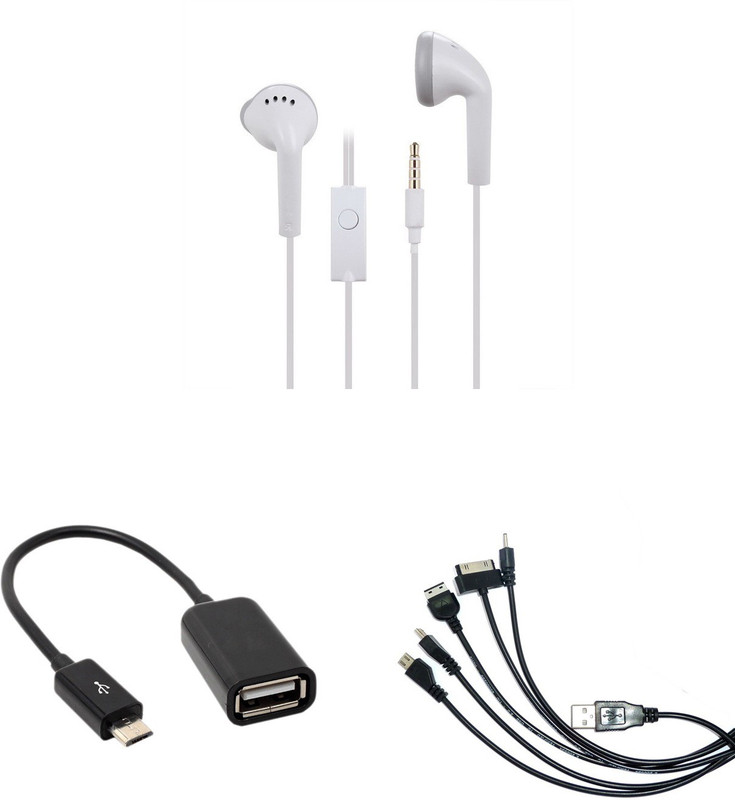 MINIFOX 5IN1 Cable, Otg Cable, Earphone Combo Set(Multicolor)
