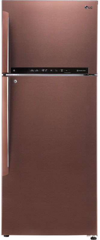 LG 475 L Frost Free Double Door 4 Star Refrigerator(Amber Steel, GL-T502FASN) LG 475 L Frost Free Double Door 4 Star Refrigerator(Amber Steel, GL-T502FASN)