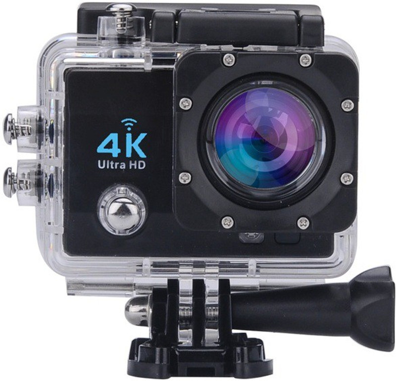 Systene Powershot Ultra HD 4K WIFI Waterproof 2 inch LCD Display 12 Wide Angle Lens Full Sports AC56 1080P Sports and Action Camera(Black, 16 MP)