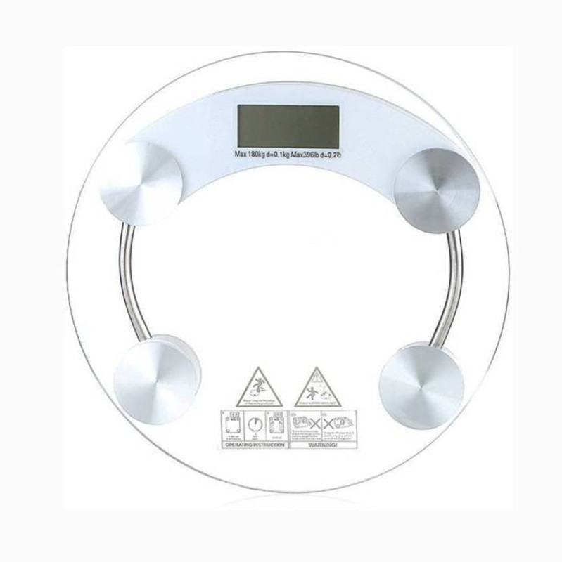 Mezire ®Accurate Body Fat Monitor Round Weighing Scale (Transparent) Weighing Scale  (Transparent) Weighing Scale(Transparent)