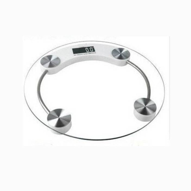 Emmquor High Quality Built White 180 kg Weighing Scale(TYRANSPARENT)