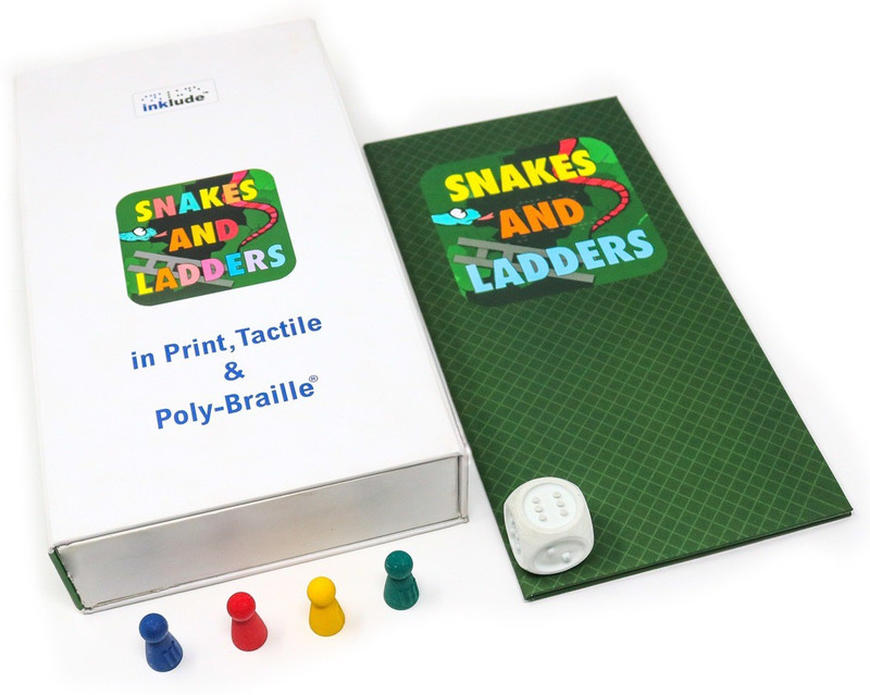 inklude Snakes & Ladders in Print, Tactile & Poly-Braille?? Board Game